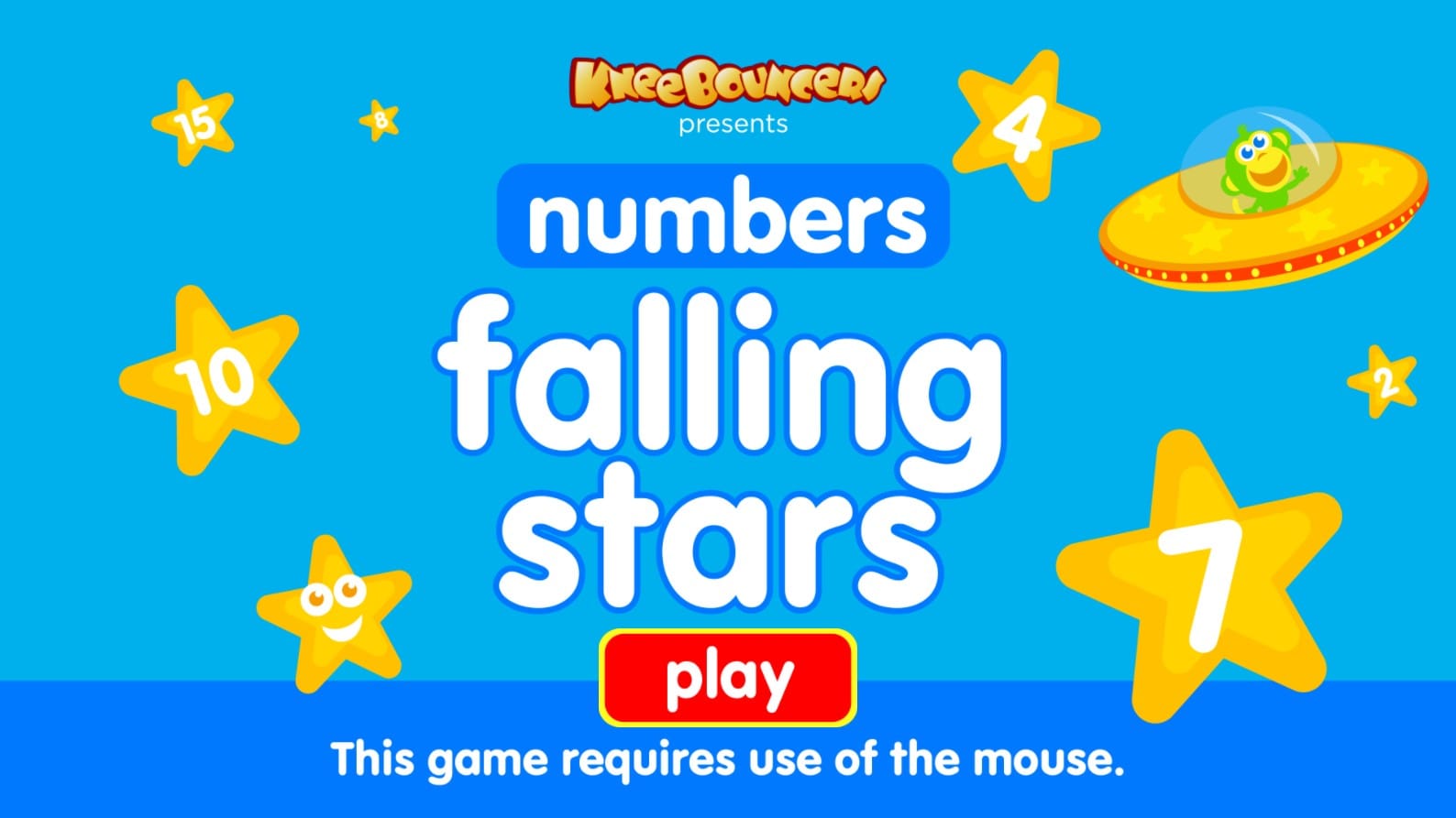 Falling Stars Numbers Kids Math