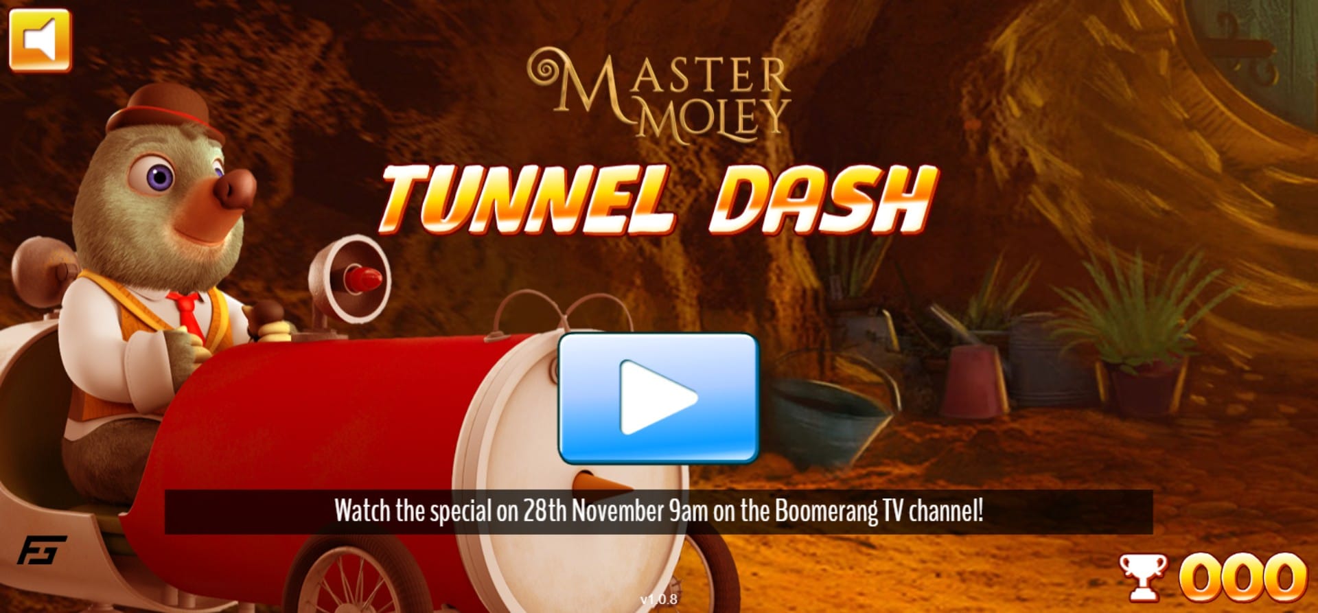 Master Moley Tunnel Dash Online Adventure