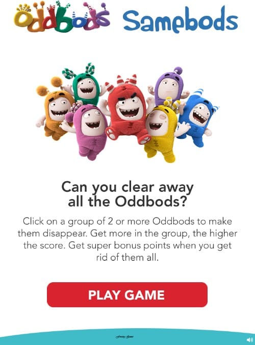 Oddbods Samebods: Play Fun Matching Puzzle Game Online
